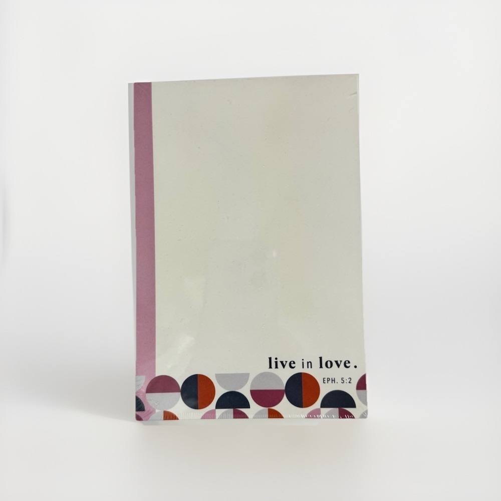 (Set of 3) 4x6 Scripture 'Live in Love' Notepads Christian Bible Verse New - Picture 1 of 3